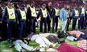 Dead bodies at Ellis Park, SA