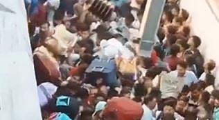 Watch: Passengers crowd Surat railway station during Diwali festive season 