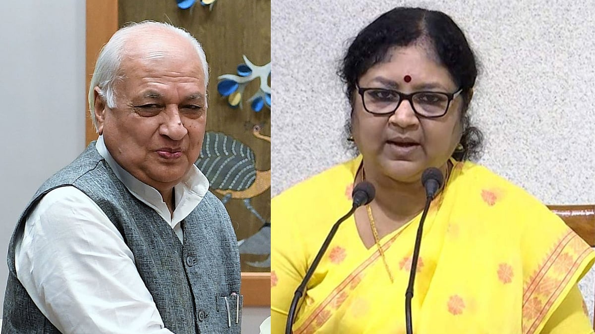 L-R: Kerala governor Arif Mohammad Khan, Higher education minister R Bindu | 