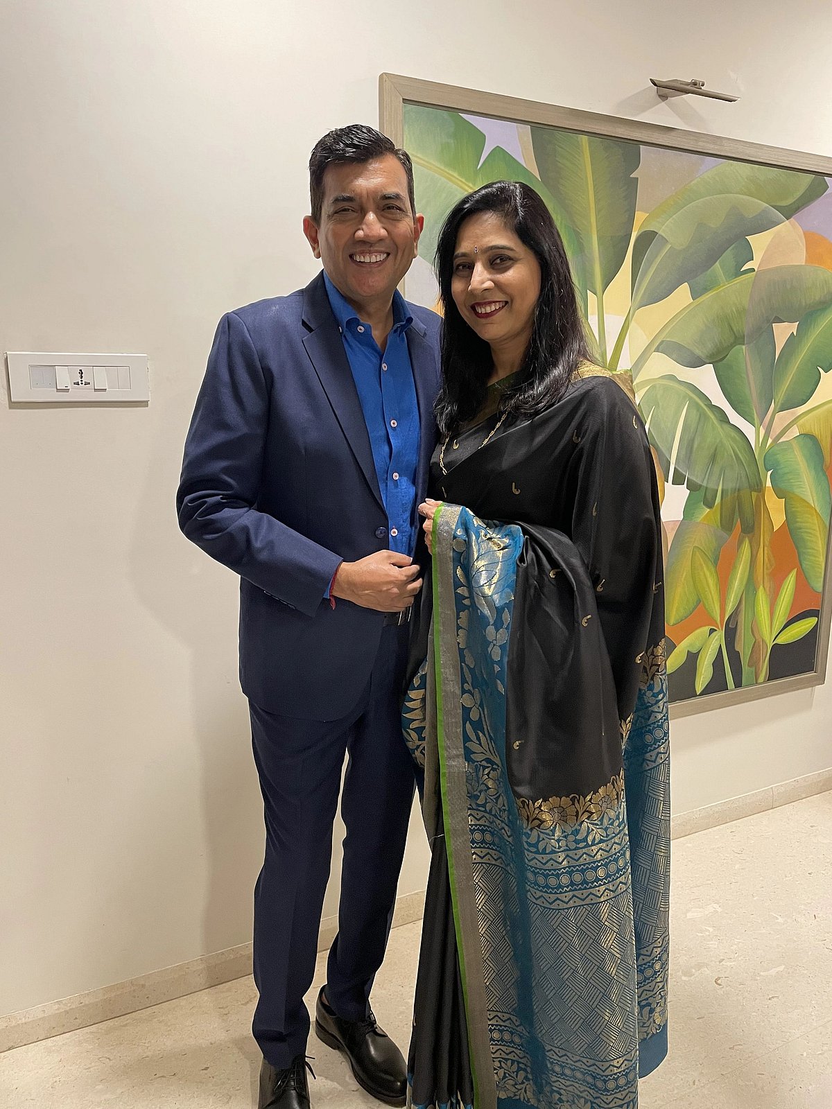 Sanjeev Kapoor with Alyona Kapoor