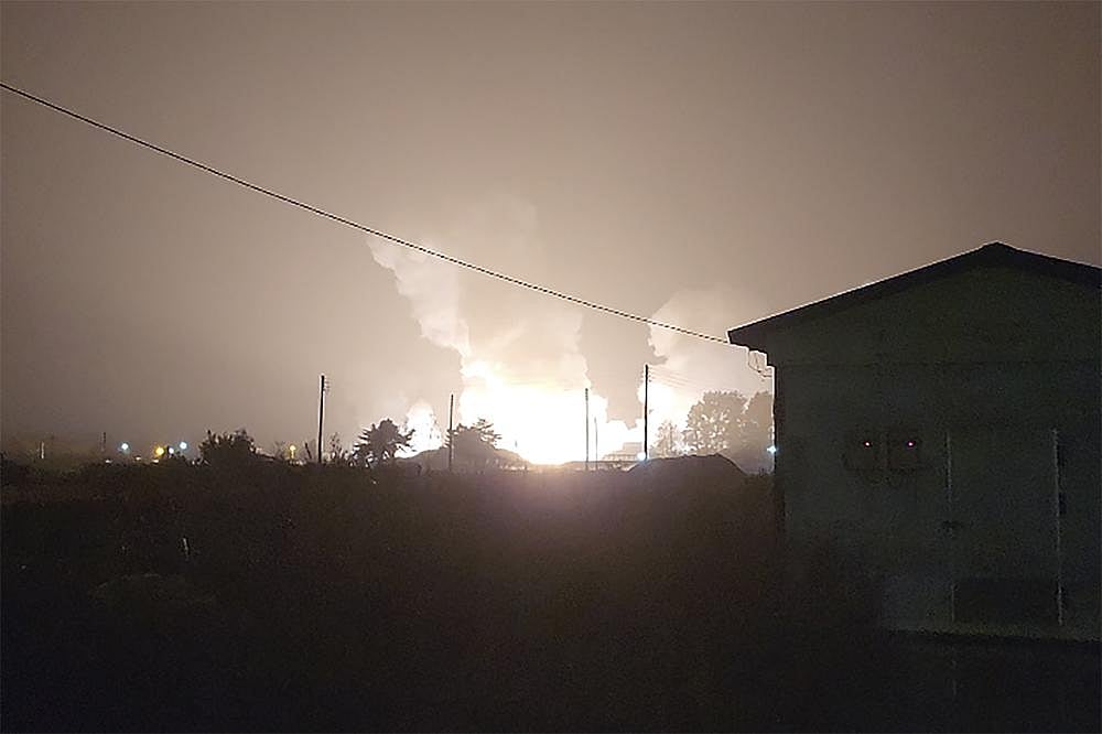 Watch: South Korea's response to North's successful missile test blows up during test