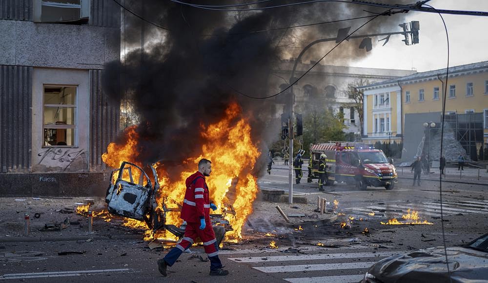In Pictures: Russia war hawks celebrate missile attacks on Ukraine and call for more