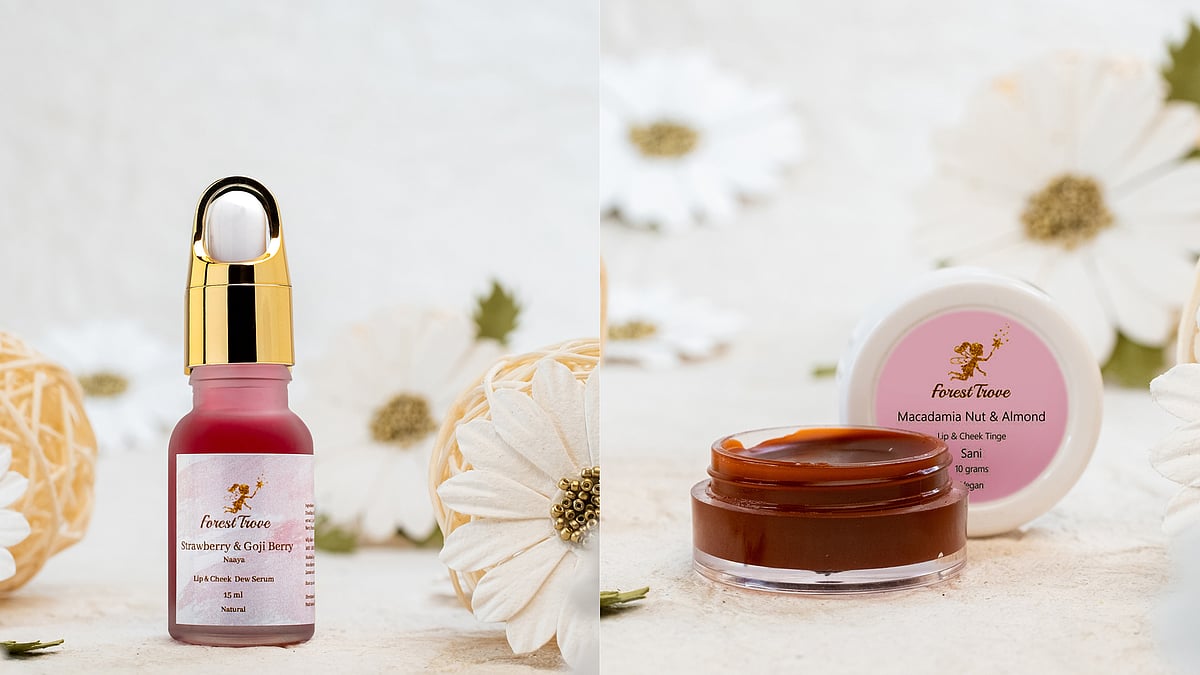 Lip cheek tint balms and dewy serums by Forest Trove