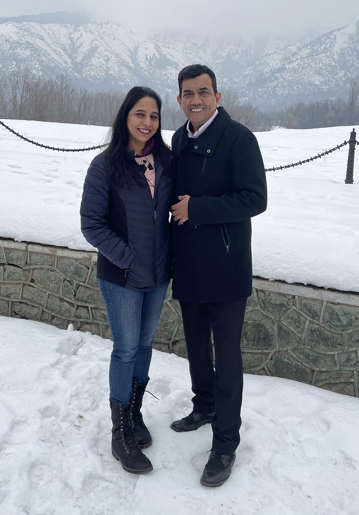 Alyona Kapoor with Sanjeev Kapoor