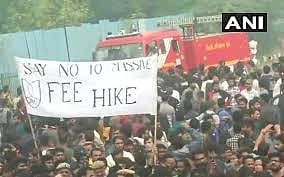 Students protesting against Allahabad University fee hike | ANI