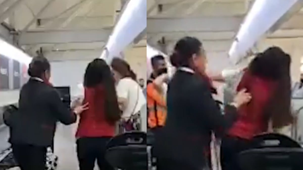 On camera: Passenger turns violent after missing flight at Mexico airport; 'punches' Emirates airline employee