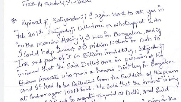 Sukesh Chandrashekhar alleges Arvind Kejriwal and AAP leaders of misappropriating funds for education