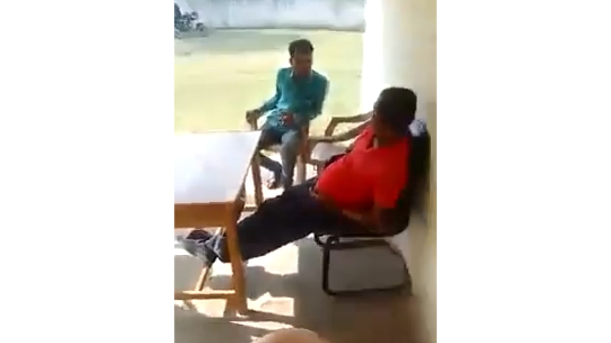 On Camera: Singrauli collector orders probe against school teacher reported on duty under influence of alcohol