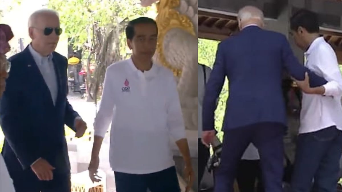 Joe Biden caught stumbling on live camera during mangrove forest visit at G20 Summit, video goes viral; watch  | ANI