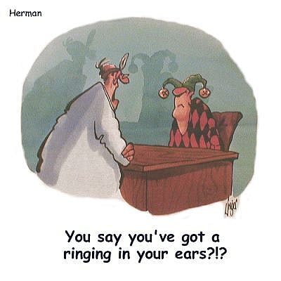 Ringing ears illustration