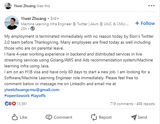 Yiwei Zhuang, Machine Learning Infra engineer at Twitter.