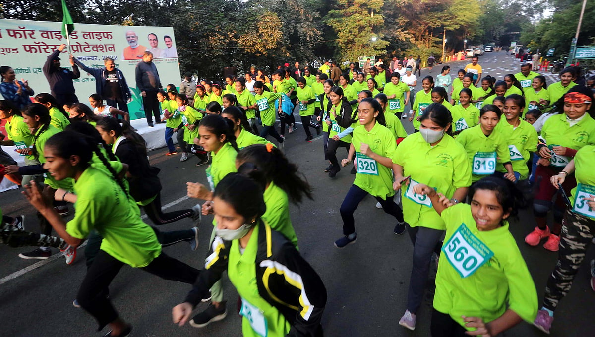 Bhopal: Run for Wildlife and Forest Conservation held 