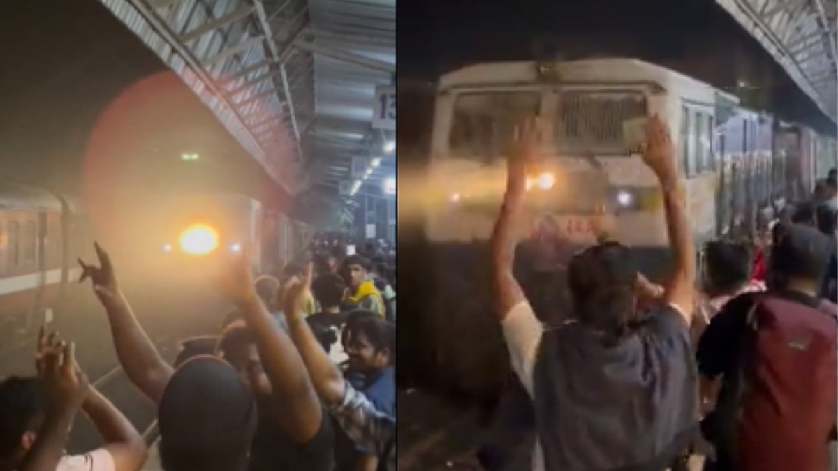 Watch: Frustrated or welcoming? Train running on a 9-hour delay finally arrives, here's how passengers reacted 