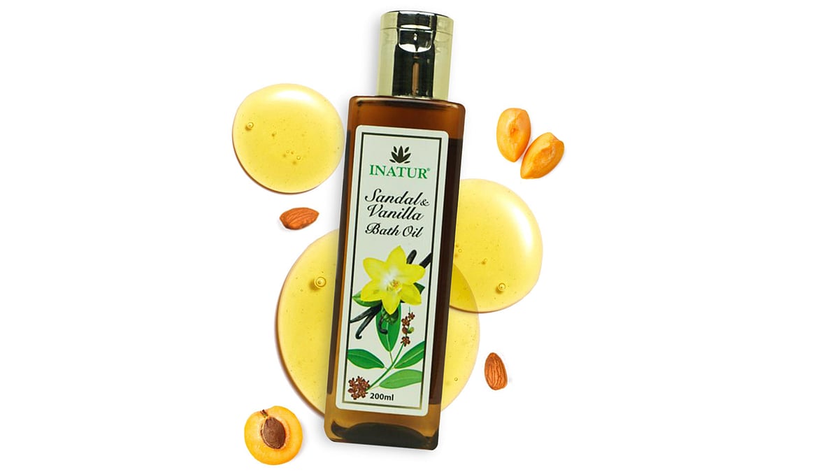 Inatur sandal & vanilla bath oil 