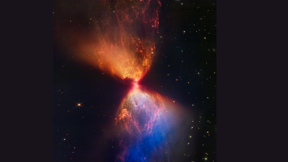 NASA shares never-before-seen  celestial hourglass 
