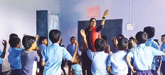 Watch Video: Bihar school teacher makes learning fun for students; here's how