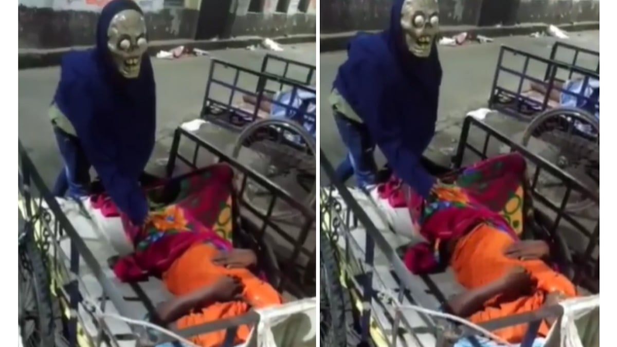 Watch: Asleep man confronts 'ghost' at night, here's what happened later 