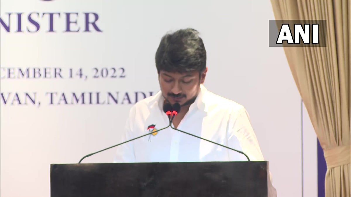Udayanidhi Stalin sworn in as TN minister in his father M.K. Stalin's cabinet