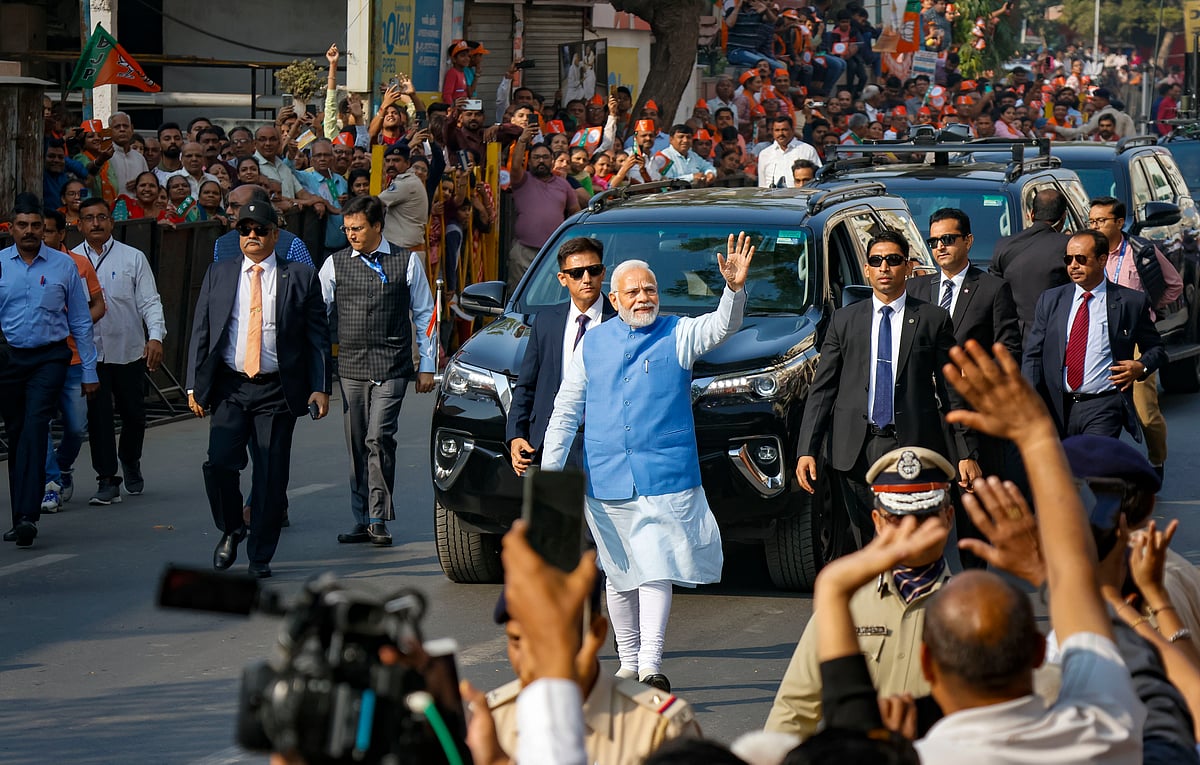 Gujarat Exit Poll Results 2022: BJP to win 7th time in a row over with over 120 seats, Cong second in race, AAP in single digits | - PTI 