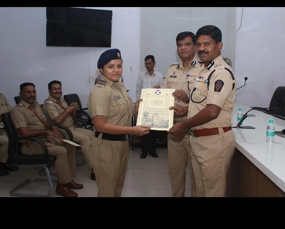 Thane: Lady cop awarded with 'Director General of Police Medal for Best Athlete' | Sourced Photo 