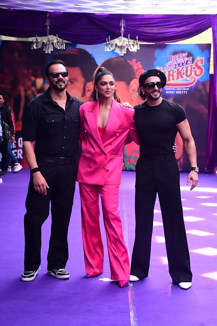 Rohit Shetty, Deepika Padukone, Ranveer Singh