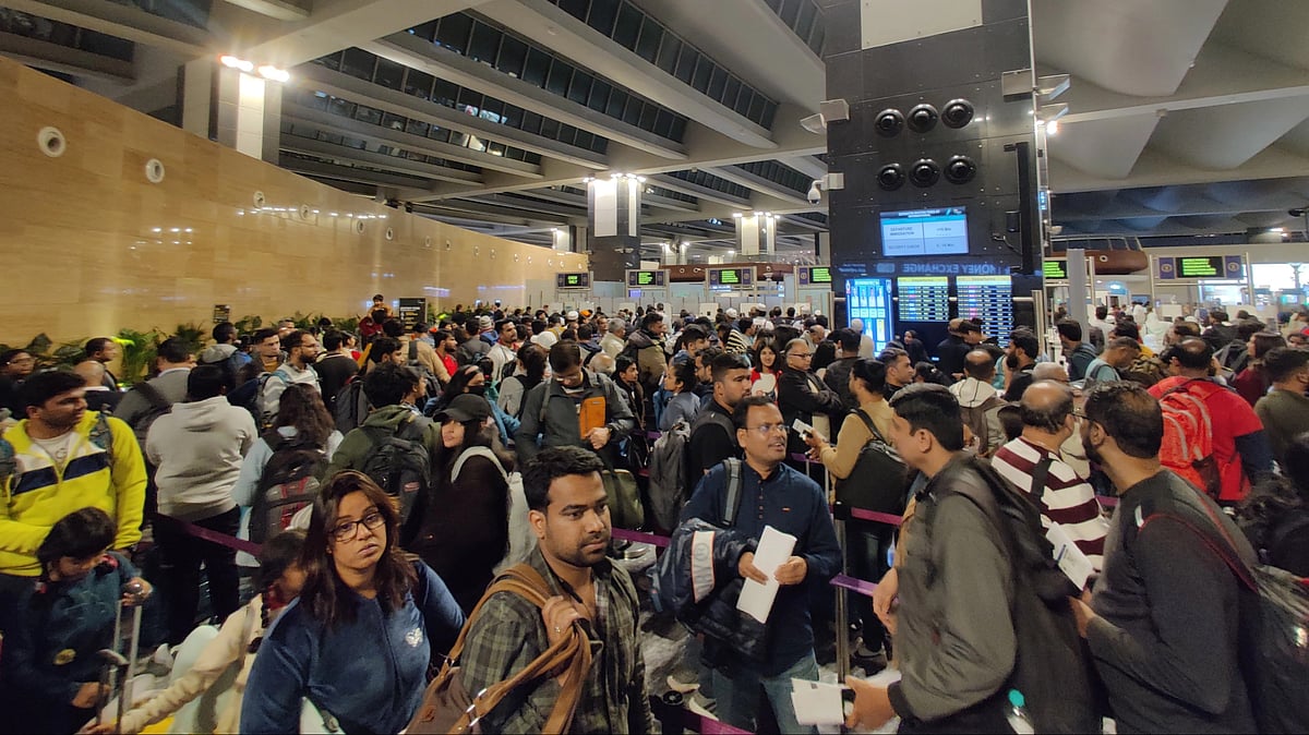 Bengaluru airport reels with overcrowding after Delhi & Mumbai terminals  | Twitter/ JosephSeb