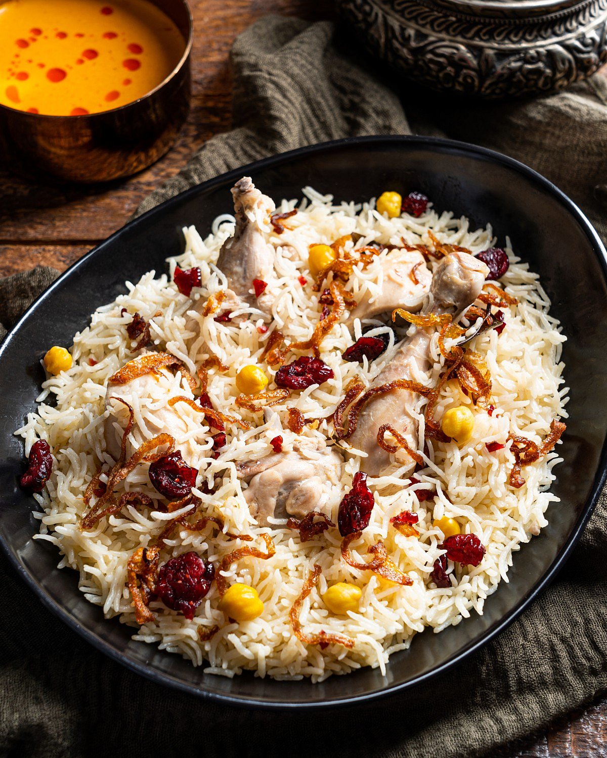 Pestoni Chicken Yakhani Pulao