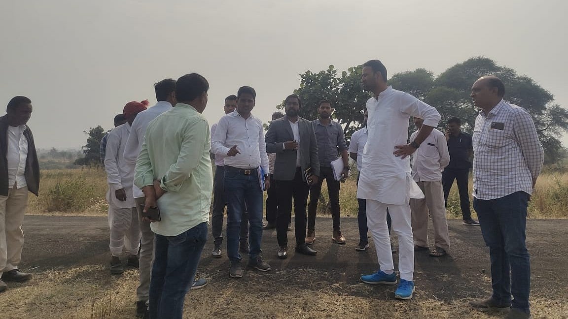 Madhya Pradesh: MLA Yadav inspects Nal-Jal Yojana construction work in Khargone