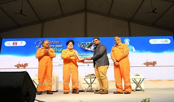 Union Minister of Petroleum & Natural Gas Hardeep Singh Puri re-dedicates ONGC’s iconic Sagar Samrat as a Mobile Offshore Production Unit