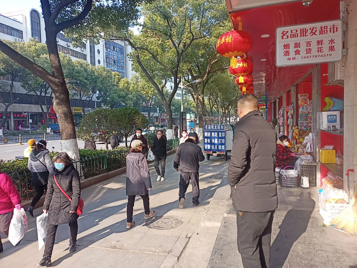 Masks are not compulsory in China but most people wear it for protection, according to students