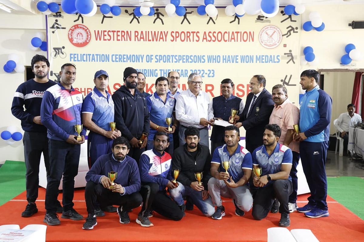 Wrestlers from Indore felicitated