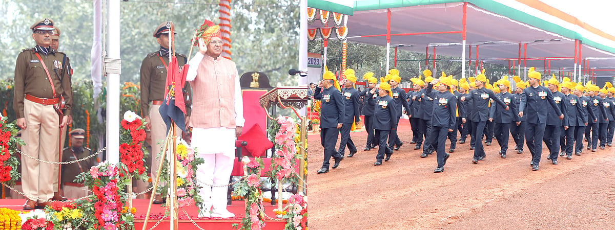 Bhopal: Governor unfurls tricolour on Republic Day