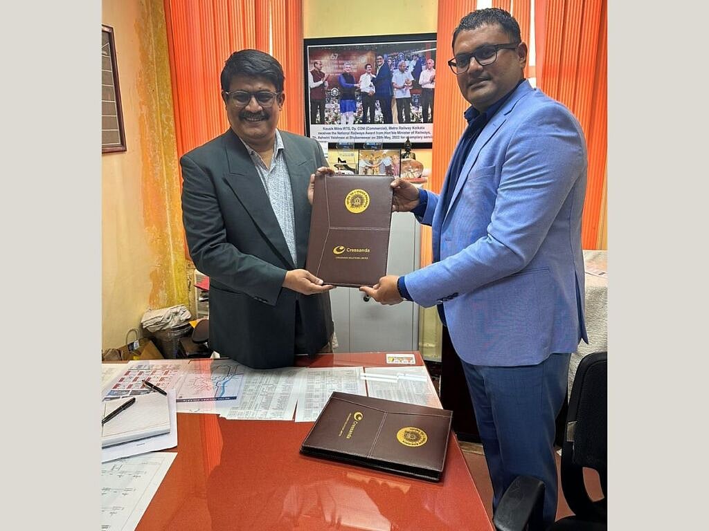 Cressanda Solution Limited bags prestigious order for in-coach digital advertising in Kolkata Metro...