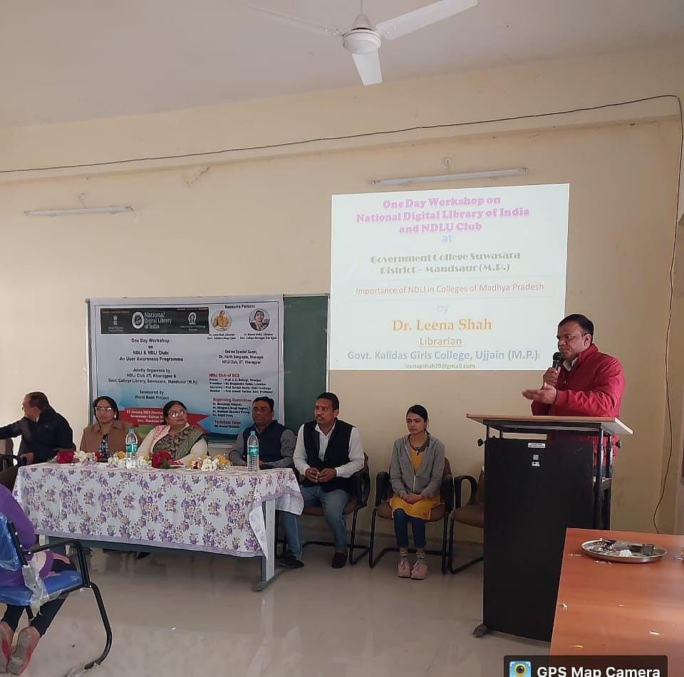 Madhya Pradesh: Workshop on NDLI held at Suwasara Government College