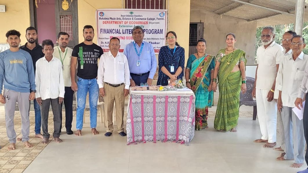 Navi Mumbai: Financial literacy program held at Harigram in association with Mahatma Phule college of Panvel