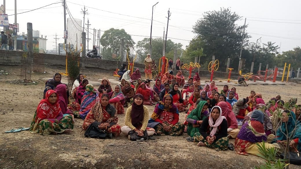 Madhya Pradesh: Anganwadi workers on indefinite strike, seek better wages, permanent jobs in Soyat Kalan 