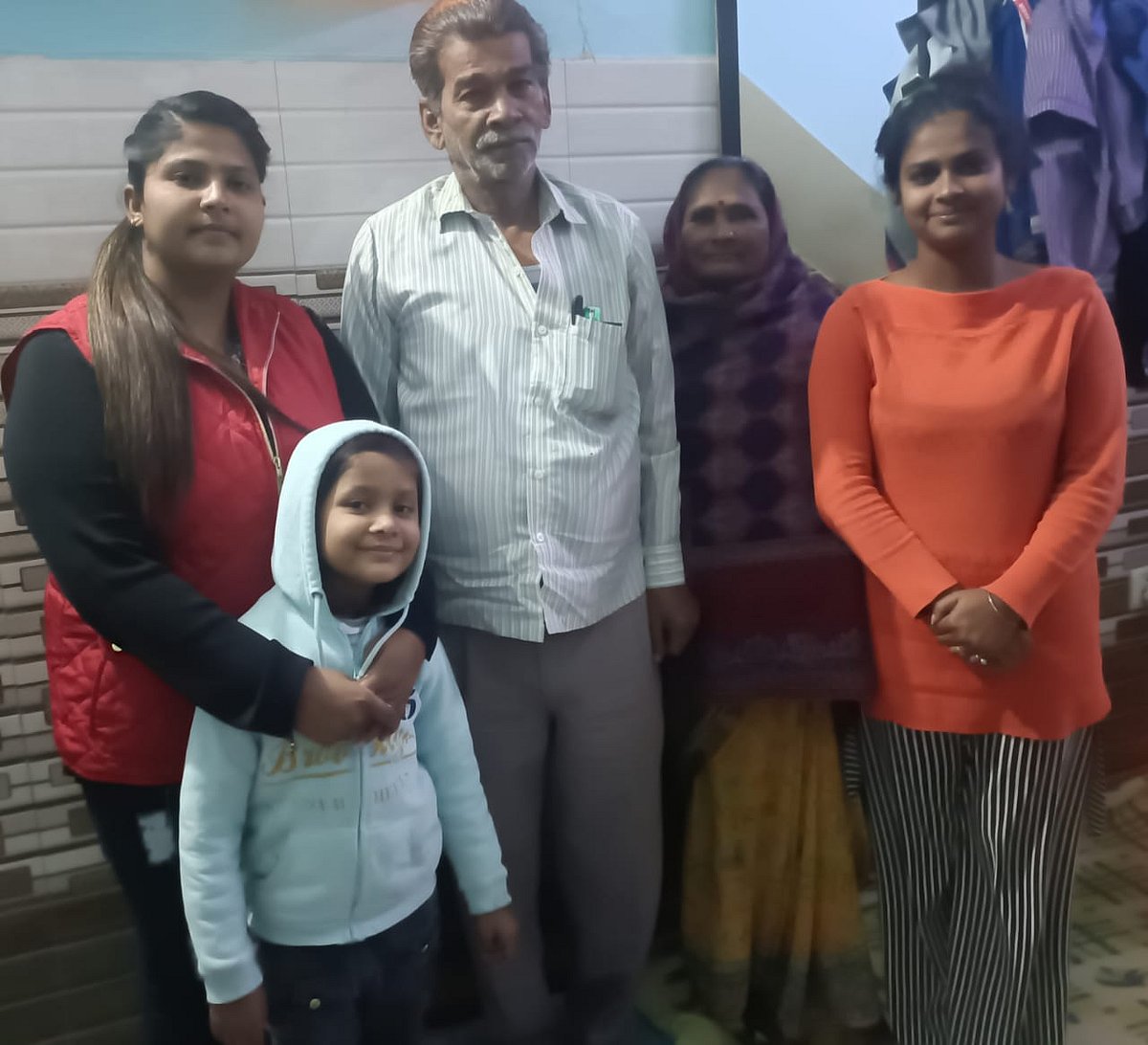 Kavita with her family