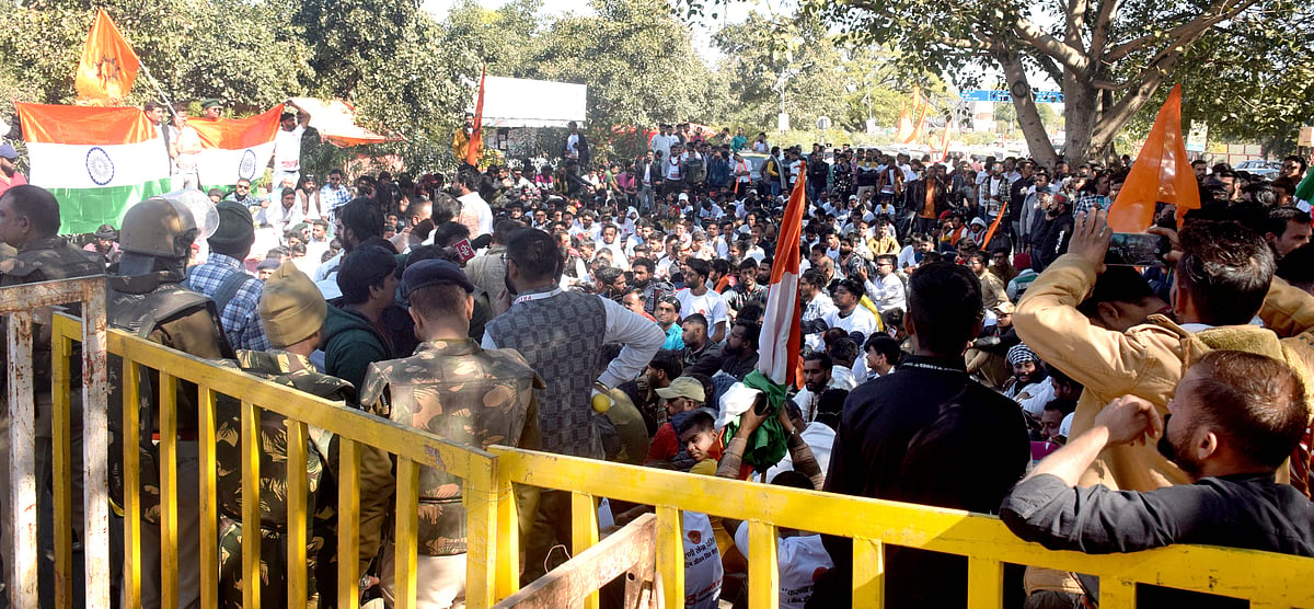 Bhopal: Police foil Karni Sena’s bid to stage sit-in at Maharana Pratap statue