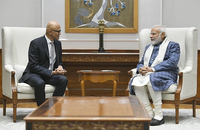 Microsoft CEO Satya Nadella meets PM Narendra Modi, assures complete support to realise 'Digital India' mission