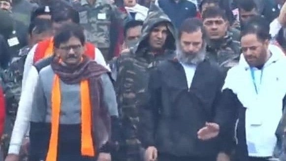 Rahul Gandhi spotted in a 