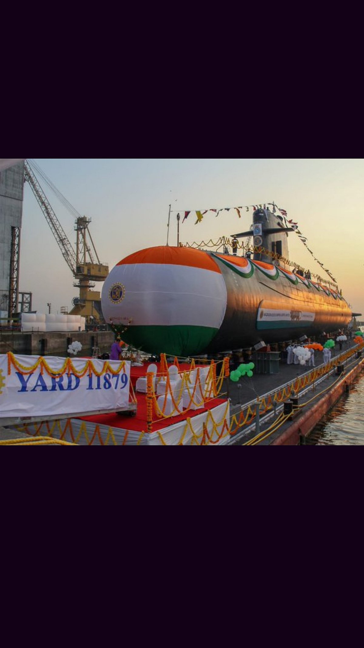 In pics: Submarine INS Vagir commissioned into Indian Navy