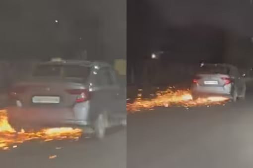 Shocking video! Car dramatically drags bike for more than 3 kms in a road rage stunt in Gurugram, leaves two-wheeler in sparks 