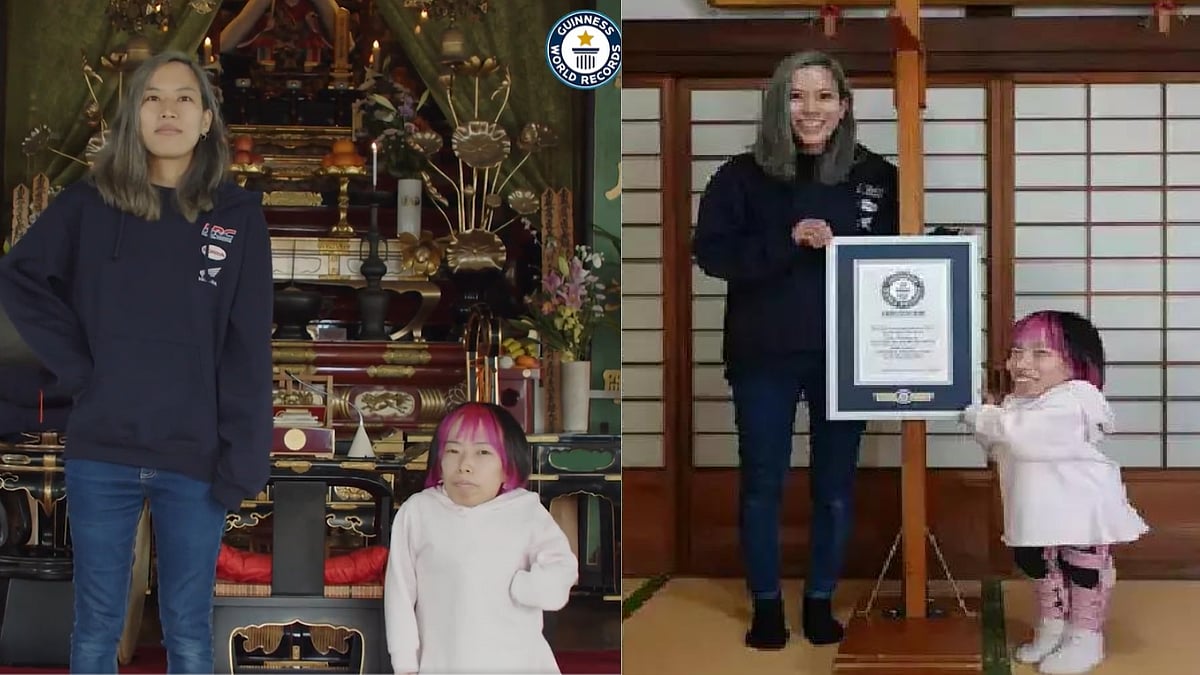 WATCH: Japanese sisters with a 2ft, 5.5 in height difference enter Guinness World Records