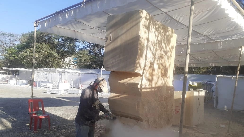 Lending life to stones in Bhopal: 16 sculptors from across India take part in 20-day camp Sarjana 