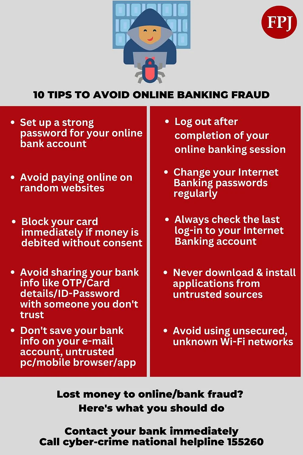 Tips to avoid online banking fraud