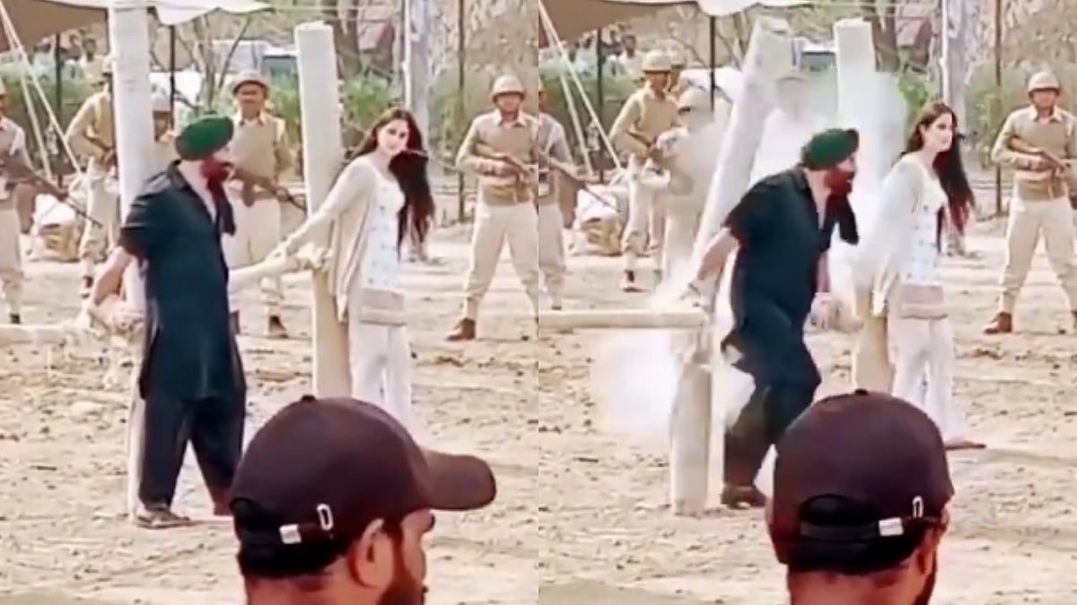 Gadar 2 action scene leaked: Angry Sunny Deol fights soldiers in viral BTS video