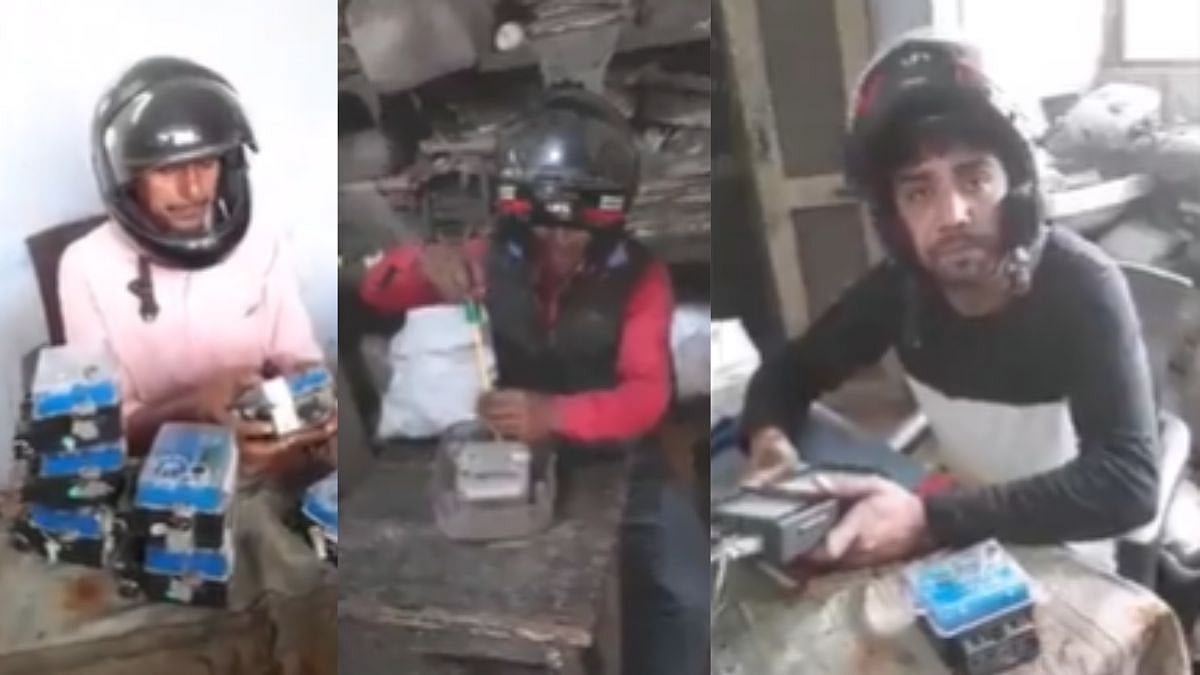 Viral Video: Fearing falling of ceiling, employees wear 'helmets' in UP govt office