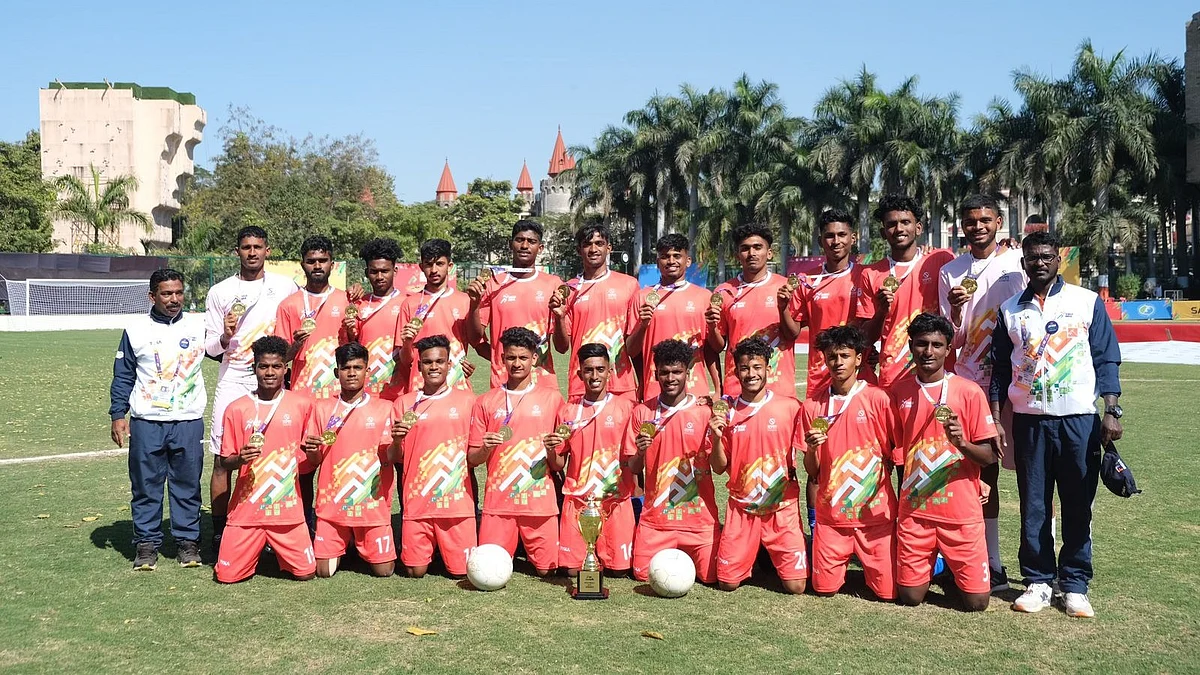 Kerala Football (Boys) Team After Winning Gold Medal