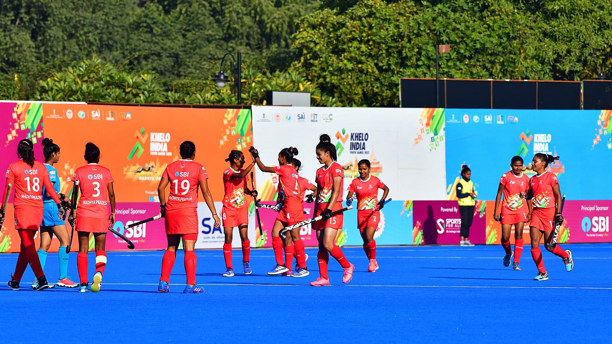 MP Girls Hockey Team in SF Game Against Haryana (MP vs Haryana; 2-0)