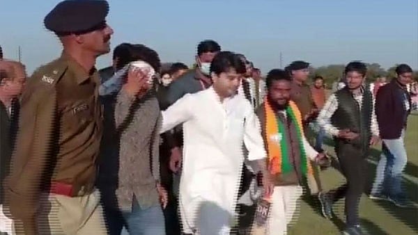 Madhya Pradesh: Ball hit by Scindia injures BJP worker during cricket match in Rewa